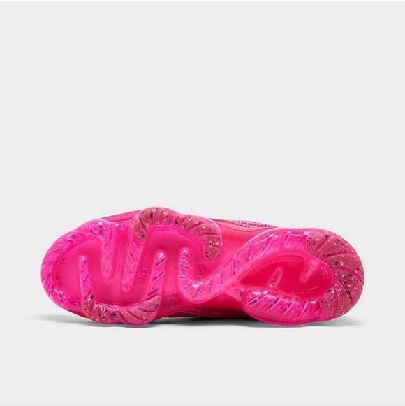 Womens Nike Air Vapormax 2021 Flyknit Neon Pink made with Crystals - Picture 5 of 5
